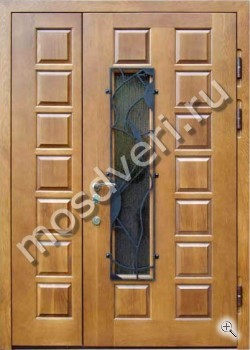 Двустворчатая входная дверь светлая - купить от производителя Мосдвери Двустворчатая входная дверь светлая